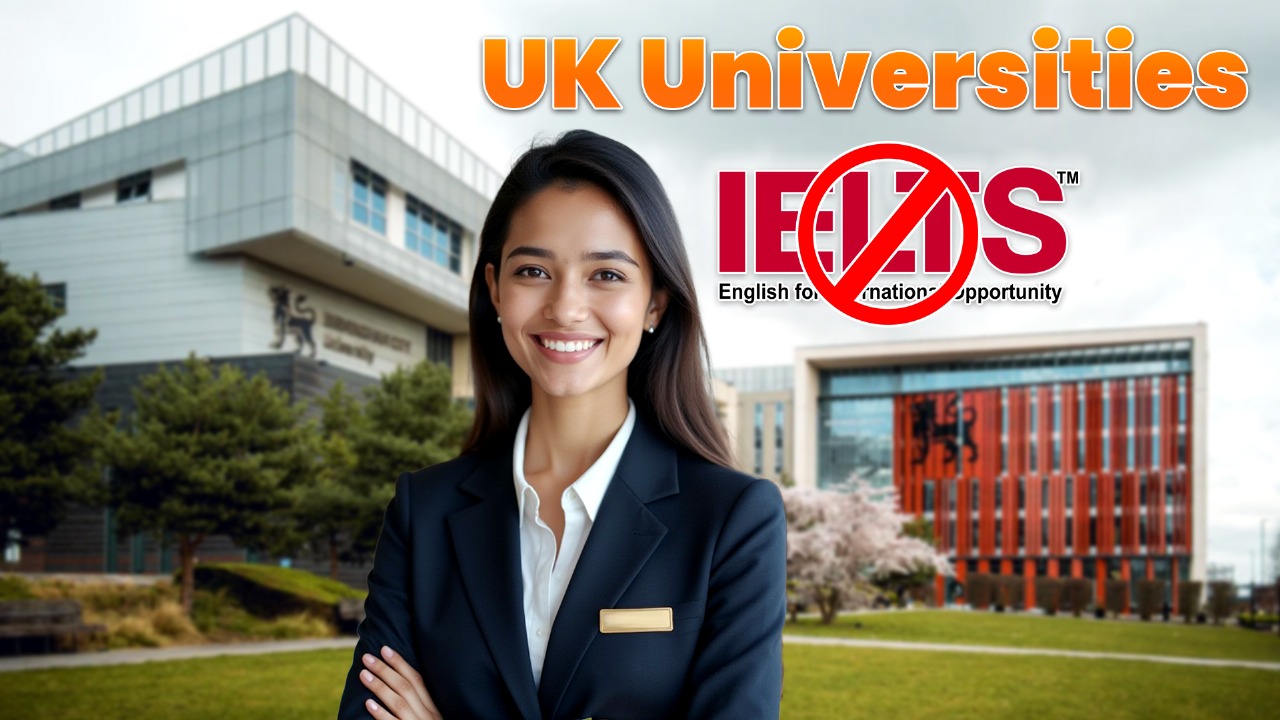UK universities waiving IELTS 2026