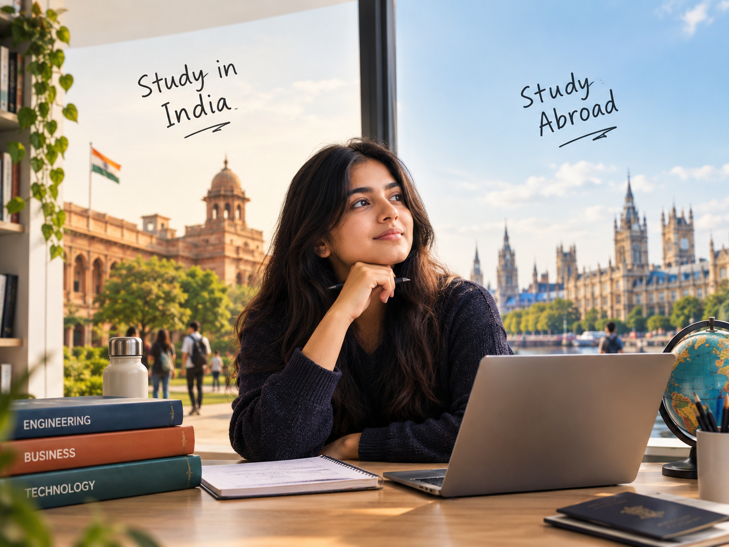 Study in India vs abroad for Indian student