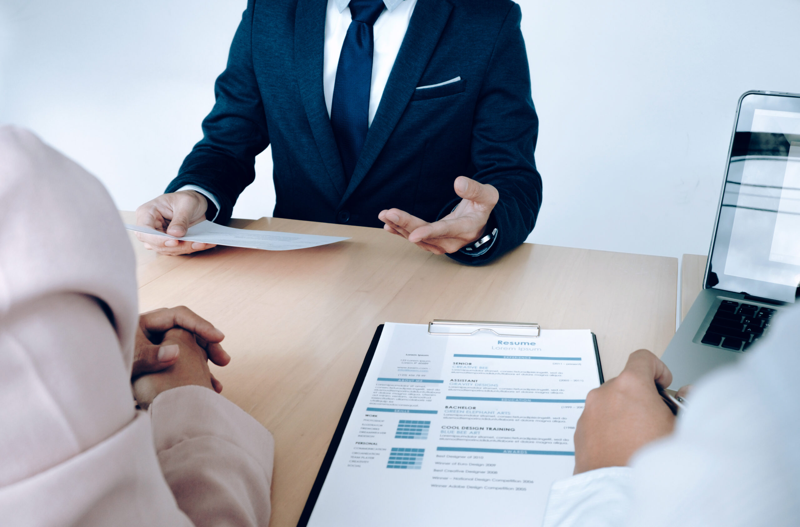 Indian student preparing for a university admission interview